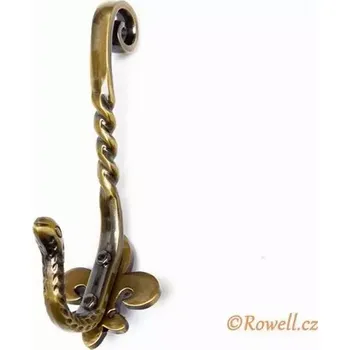 Nábytkové kování V3 Věšák -staromosaz / zadní montáž