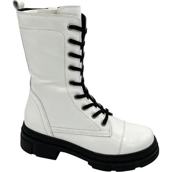 Dámské tenisky Kožené šněrovací boty Looke L0942 30 bílé Velikost: 39