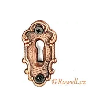 Nábytkové kování SK1 Štítek klíč staroměď