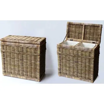 Koš na prádlo Ratanový koš na prádlo Laundry grey 68 x 34 x 66 cm | RYCHLÉ DODÁNÍ