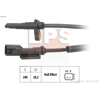 Přislušenství brzdového systému Snímač, počet otáček kol EPS 1.960.264