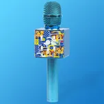 Mikrofon TLAPKOVÁ PATROLA - karaoke - efekty Bass a Echo - Bluetooth - modrý Chase
