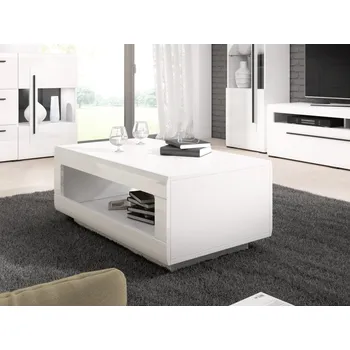 Konferenční stolek Konferenční stolek TULSA bílá/bílý lesk