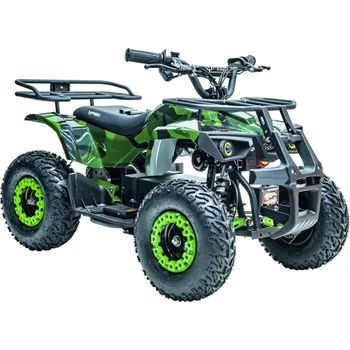 Dětská tříkolka Dětská elektro čtyřkolka Sonic 1000W 48V zelený maskáč