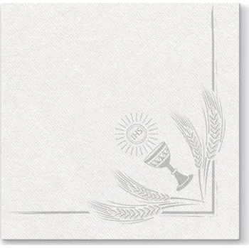 Papírový ubrousek Ubrousky PAW AIRLAID L 40x40cm My First Communion Silver