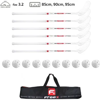 Florbalová hůl florbalový set W2 - červené RAM 32