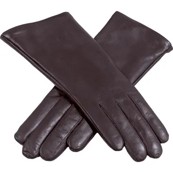 Rukavice Luxusní dámské hladké rukavice s kašmírem Barva: Tmavě fialová, Velikost: 8,5