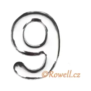 Dveřní kování C37 Číslo 37mm stříbr. '9'