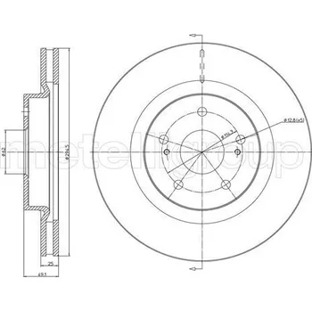 Brzdový kotouč Brzdový kotouč CIFAM (800-966C)