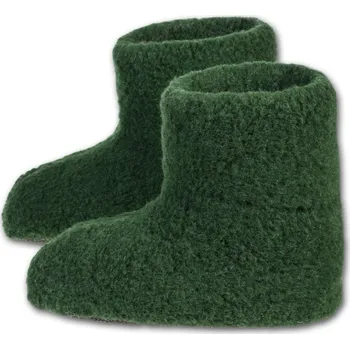 Dámské válenky Ovčí věci Bačkory z ovčí vlny HUNTER - zelené Velikost: 35-36