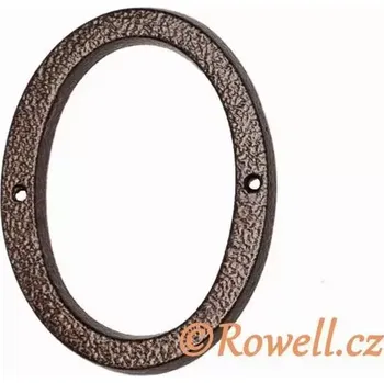 Domovní cedule C4 Číslo 145mm kom.měď '0'