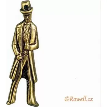 Nábytkové kování ST2 WC štítek muži-st.mosaz