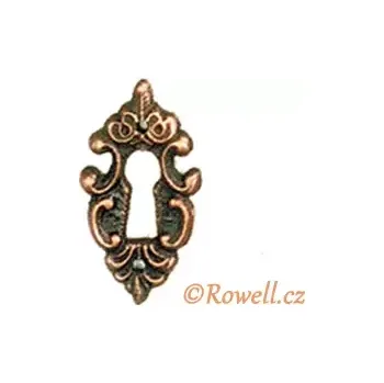 Nábytkové kování SK7 Štítek klíč staroměď