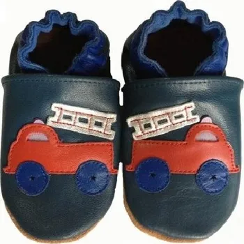 Capáčky Kožené capáčky Hopi Hop Hasiči Velikost: 0 - 6 měsíců