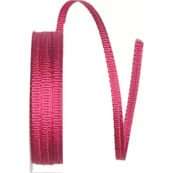 Stuha Stuha rypsová ELEGANCE SHOCKING PINK sytě růžová 6mm x 6m (3,50 Kč/m) (Stuha rypsová, tenká, sytě růžová, lesklá, oboustranná)