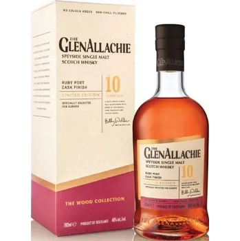 Whisky GlenAllachie 10yo Ruby Port Cask Finish 48% 0,7l (karton)
