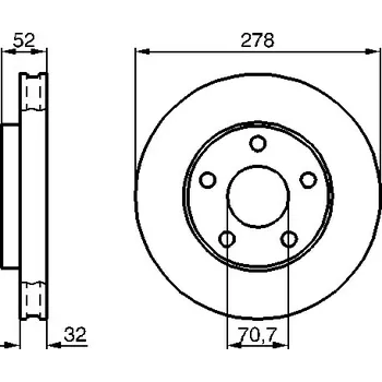 Brzdový kotouč Brzdový kotouč BOSCH 0 986 478 486