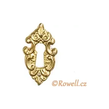 Nábytkové kování SK7 Štítek klíč zlatý
