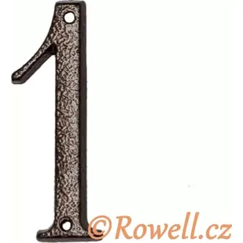 Nábytkové kování C3 Číslice 120 mm k.měď '1'