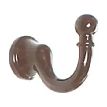 Nábytkové kování H1a Háček s vrutem/ hnědá