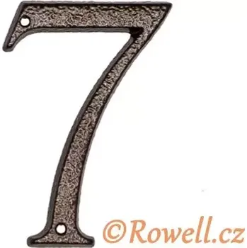 Nábytkové kování C3 Číslice 120 mm k.měď '7'