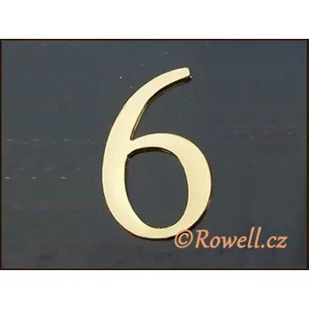 Nábytkové kování C5 Čísélko zlaté '6'