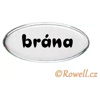 Dveřní kování SD Štítek stříbrný 'brána'