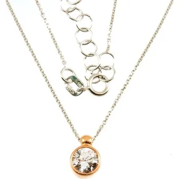 Náhrdelník ŠPERKY-NM, Zlatý náhrdelník se zirkonem 196 bílé zlato Délka náhrdelníku: 45 cm