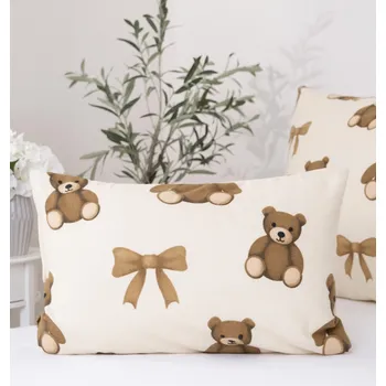 Povlak na polštářek Flanelový povlak na polštář 40 x 60 cm - Plyšoví medvídci