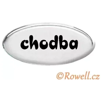 Dveřní kování SD Štítek stříbrný 'chodba'