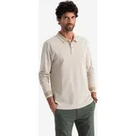 Pánské triko OMBRE OM-POLS-0129 SAND S