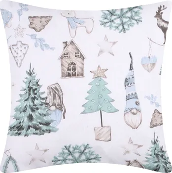 Povlečení DARRÉ Bavlněný povlak na polštář Vánoční nálada Velikost: 70 x 90