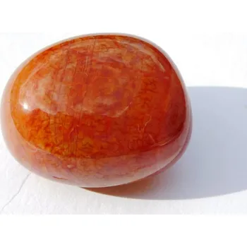 Přírodní kámen ACHÁT OHNIVÝ, cca 2,5 cm, 15 - 25 g