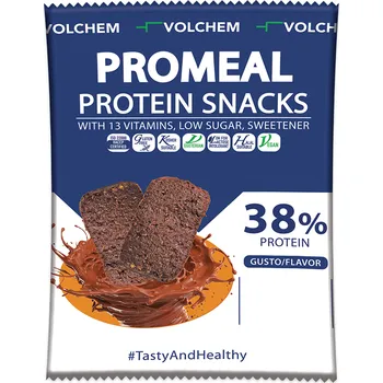 Protein Volchem Promeal Protein Snacks - Dark Příchuť: Lískový oříšek