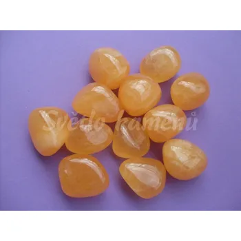 Přírodní kámen KALCIT ORANŽOVÝ Mexiko, cca 2,5 - 3 cm, 30 - 40 g