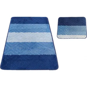 Koupelnová předložka Koupelnový set předložek v modré barvě Šířka: 50 cm | Délka: 80 cm
