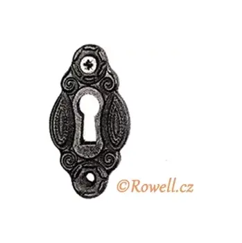 Nábytkové kování SK2 Štítek klíč černý