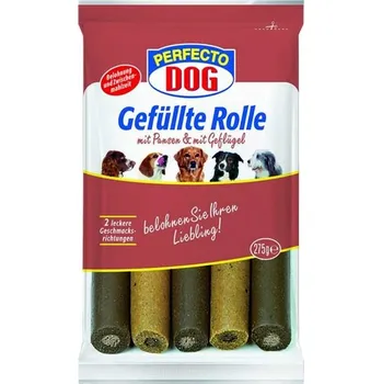 Pamlsek pro psa Perfecto Dog měkké rolky hovězí/drůbeží 275g
