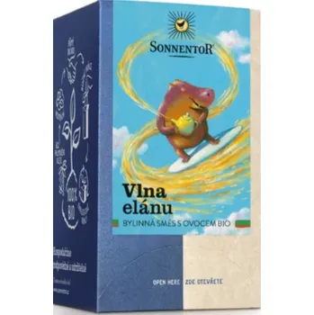 Horký nápoj Vlna elánu (čaj bio, bylinná směs s ovocem, porcovaný, 23,4 g)