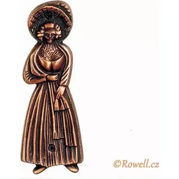 Nábytkové kování ST1 WC štítek dámy-staroměď