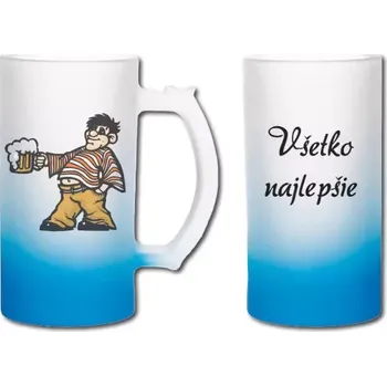 Pelisport Skleněný půllitr sv. modrý 2 Všetko najlepšie