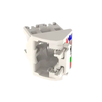 Patch panel CJLRCAPIW-X Úhlová patice modulu MiniCom TG kat.6 UTP, levá/pravá, šedobílá, bal. 10 kusů