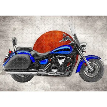 Puzzle puzzle s motorkou YAMAHA V-Star 1300 Tourer 300 dílků