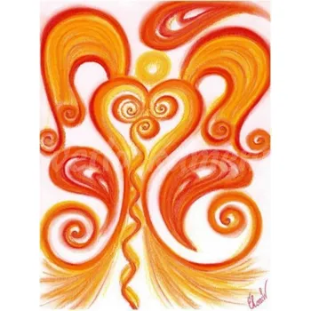 Vánoční dekorace ANDĚL HLUBOKÉ VÁŠNĚ, formát A5