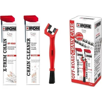 Motokosmetika Ipone Pack OFF-ROAD chain care - čistič, mazání a kartáč na řetěz, 2x750 ml + kartáč HUSQVARNA TE 449 rok 06-22