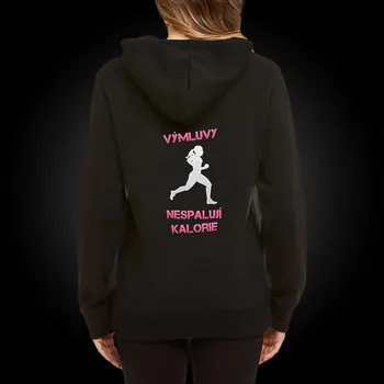 Dámská mikina Fitness mikina do posilovny Gymtime dámská - VÝMLUVY NESPALUJÍ KALORIE Velikost: M