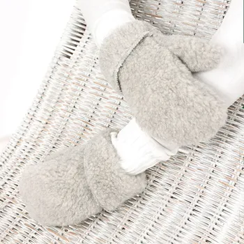 Rukavice Ovčí věci Vlněné rukavice MERINO Barva: Šedá, Velikost: L