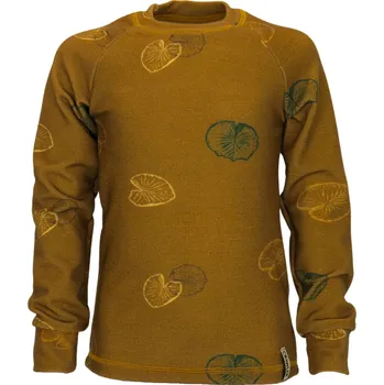 Pánské tričko Crawler Rostoucí merino tričko dlouhý rukáv Lekníny hnědá 140-146/152