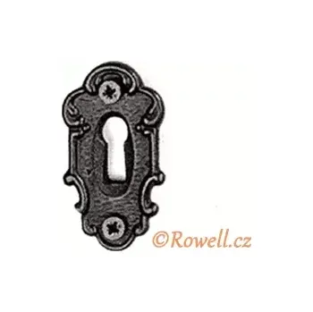 Nábytkové kování SK1 Štítek klíč černý