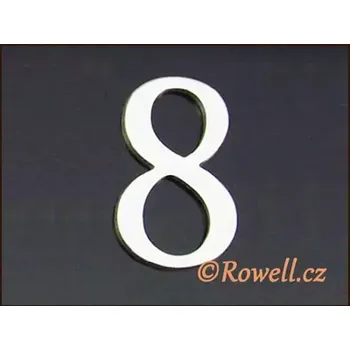 Nábytkové kování C5 Čísélko stříbro '8'
